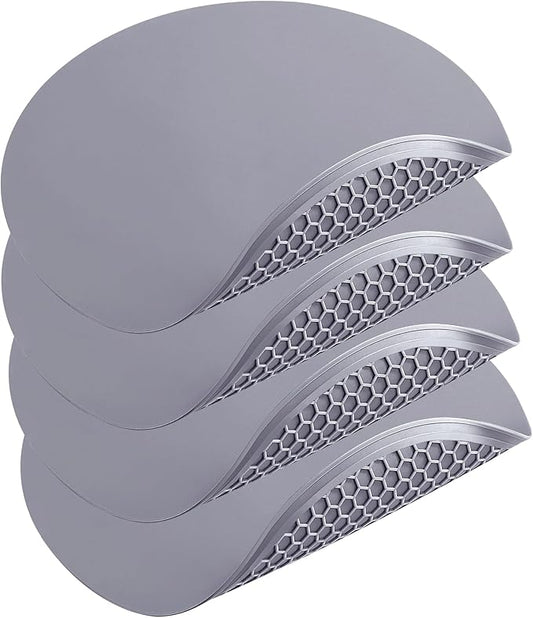 To encounter Silicone Microwave Mat - Round 12" x 12" - Set of 4 Heat Resistant Multifunctional Mat, Splatter Guard, Trivet, Hot Pad, Pot Holder