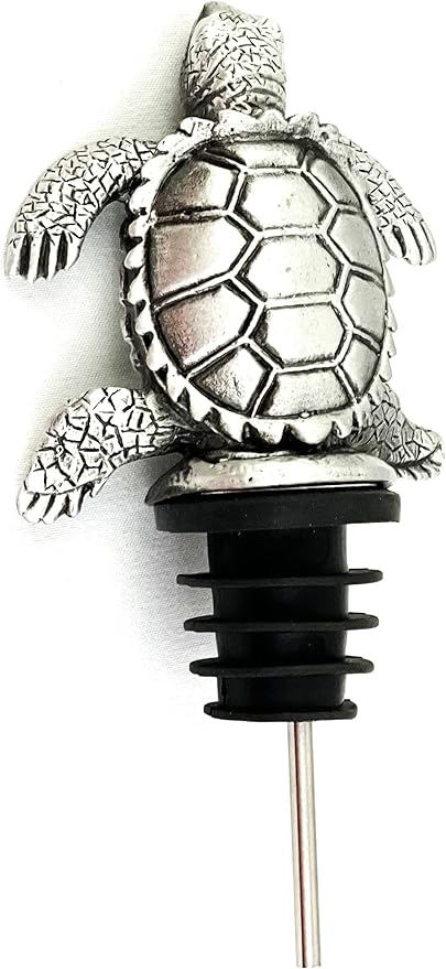 Happy Hour Sea Turtle Wine Pourer - Stopper, Aerator, and Perfect Pourer