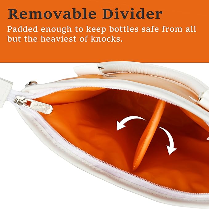 Tirrinia Insulated Wine Gift Carrier Tote - Travel Padded 2 Bottle Wine/Champagne Cooler Bag for Portable Wine Bottle Carrying Case, Women Men Wine Party Bag for Event, BYOB,B each, Gift for Wine