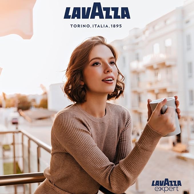 Lavazza Classy Mini Coffee Maker – 72 Count Classico Espresso Capsules – Compact Single-Serve Machine for Espresso & Lungo – Compatible Expert Pods