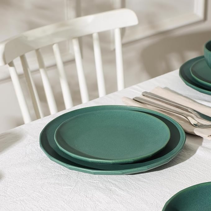 Stone Lain Rio 4-Piece Dinner Plate Set Stoneware, Green
