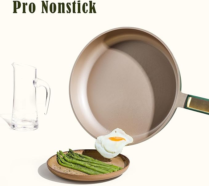 CAROTE Pots and Pan Set Non stick, Cookware Set, 18pcs NonStick Kitchen Set Induction Cookware Non-toxic Granite Cooking Set