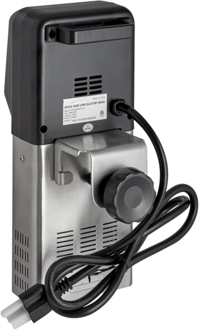 Sous Vide Immersion Circulator, 1200W, Stainless Steel, 10.5 Gallon Capacity, LCD Display, Temperature Control 75-210°F