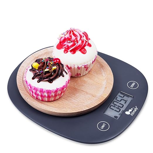 Digital Food Scale, 11 lbs/5kg Multifunction Kitchen Scale Measures in 4 Units for Cooking and Baking, Lightweight Food Liquid Scale with Easy Reading LCD Display