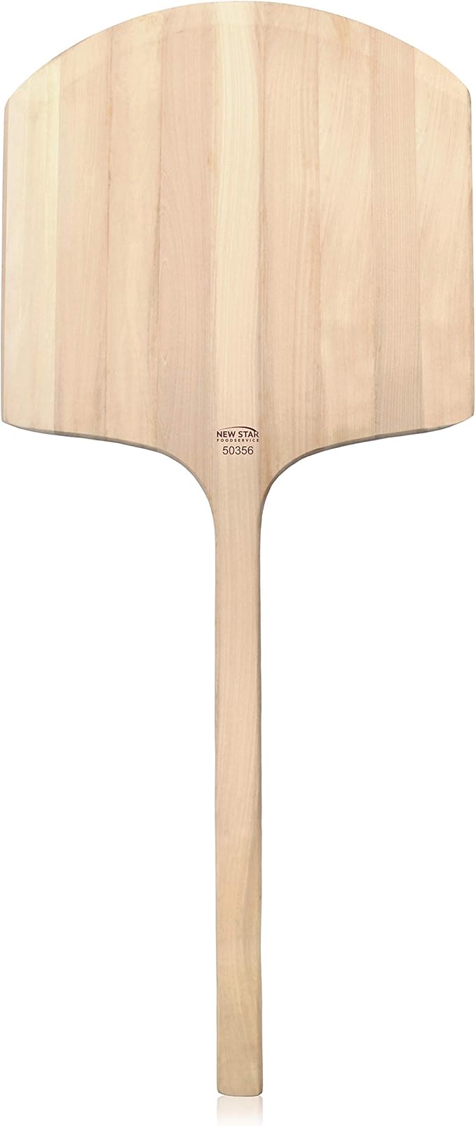 New Star Foodservice 50356 Restaurant-Grade Wooden Pizza Peel, 18" L x 18" W Plate, with 24" L Wooden Handle, 42" Overall Length
