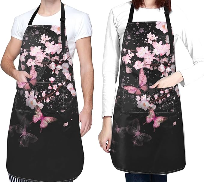 Funny Animal Apron with 2 Pockets Waterproof for Men Women Kitchen Garden Decor