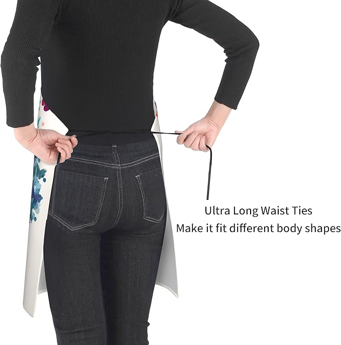 Funny Animal Apron with 2 Pockets Waterproof for Men Women Kitchen Garden Decor