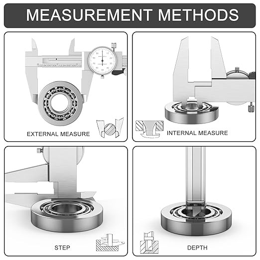 HDLNKAK Dial Caliper 0.001” / Micrometer 0.001” and Stainless Steel Ruler, Precision Caliper with Watch 0-6" Range, 0-1" Alloy Precision Micrometer Mechanical Toolkit Set