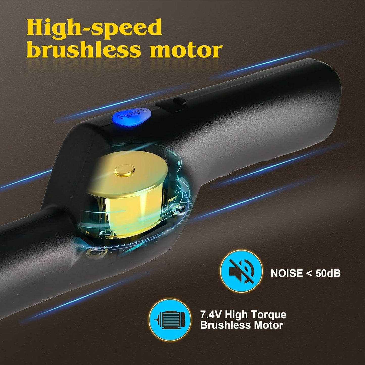 YOTAN Cordless Electric Knife, Electric Turkey Carver, Portable Rechargeable Lithium Electric Knife with Safety Lock, for Carving Meat, Turkey, Steak, Fish, Poultry, Bread, Vegetables, Handmade