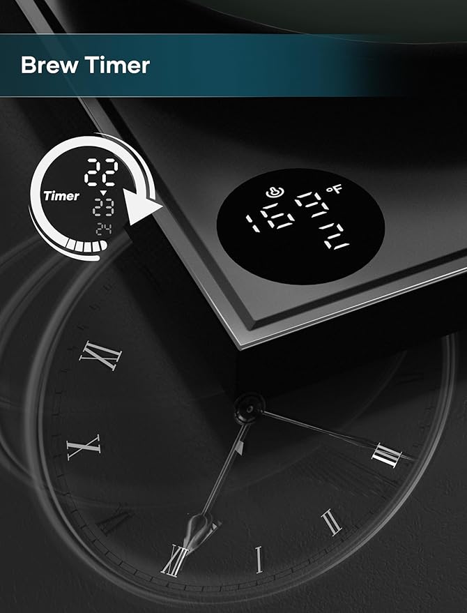 Electric Kettles, Gooseneck Electric Kettle, ±1℉ Temperature Control, Stainless Steel Inner, Quick Heating, for Pour Over Coffee, Brew Tea, Boil Hot Water, 0.9L Hunter Green