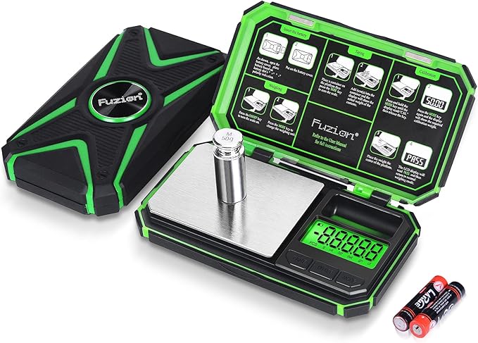 Fuzion TU-X Digital Gram Scale, 200g/0.01g Pocket Herb Scale with 6 Units for Personal Hobbies, Small Scale .01 Gram Accuracy Measuring Jewelry, Food, Powder