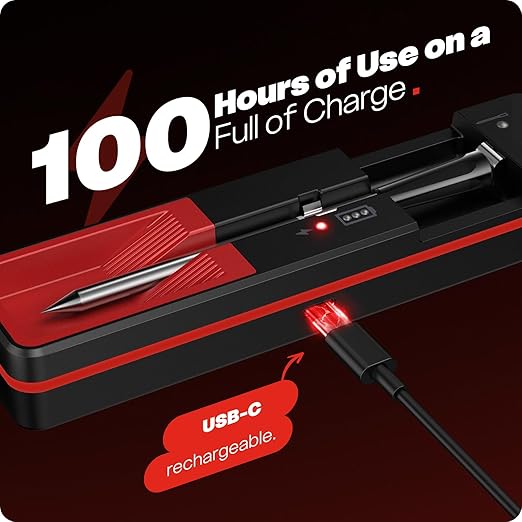 Smart Wireless Meat Thermometer with Ultra-Thin Probe, 6 Sensors Accuracy Digital Food Thermometer 0.5S Instant Read, IP67 Waterproof for BBQ, Grill, Smoker, Oven, Air Fryer,Black