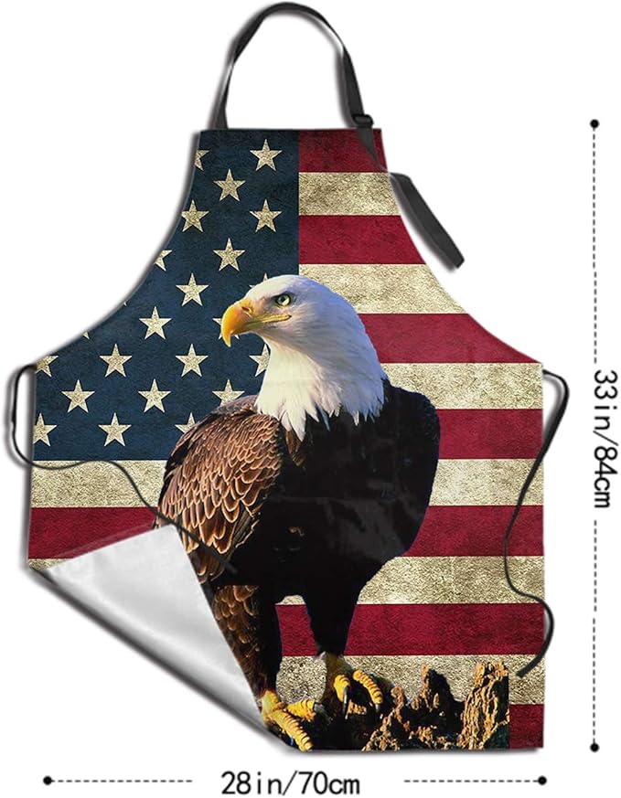 Funny Animal Apron with 2 Pockets Waterproof for Men Women Kitchen Garden Decor