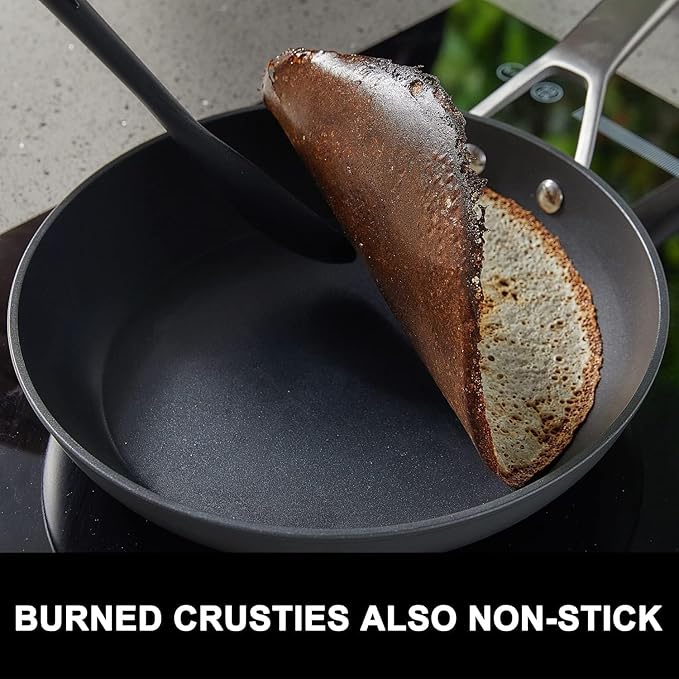 MsMk 8 inch and 10 inch Non Stick Frying Pans, Burnt also Nonstick Frying Pan Set, PFOA Free Non-Toxic, Scratch-resistant, Oven-Safe, Induction Ready, Compatible with All Cooktops