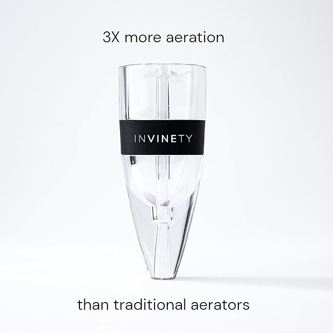 Wine Aerator | Upgraded 3 Level Aeration | All In One Diffuser, Decanter and Oxygenator | Enhance Wine Flavors