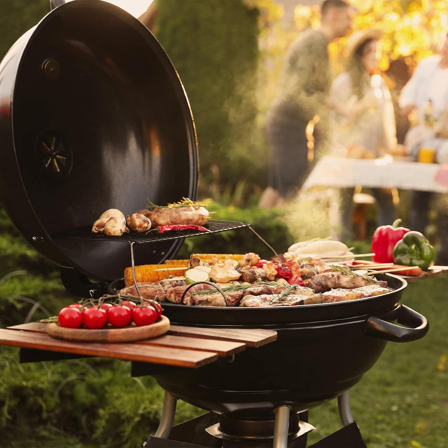 uxcell 2 Pcs Round Cooking Rack with Legs, Dia 13 Inch 304 Stainless Steel Barbecue Grill for Cooking Baking Barbecue Air Fryer Racks, Silver