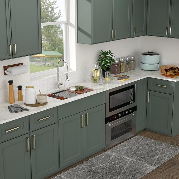 Logmey 33x19x9 Inch Double Bowl Undermount Stainless Steel Workstation Sink - 50/50 Divide, X-Shaped Drainage