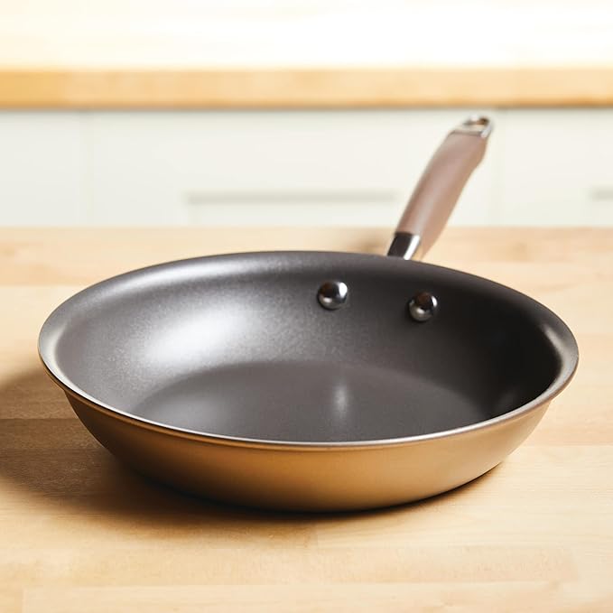 Anolon Advanced Home Hard-Anodized Nonstick Skillets (10.25-Inch, Bronze)