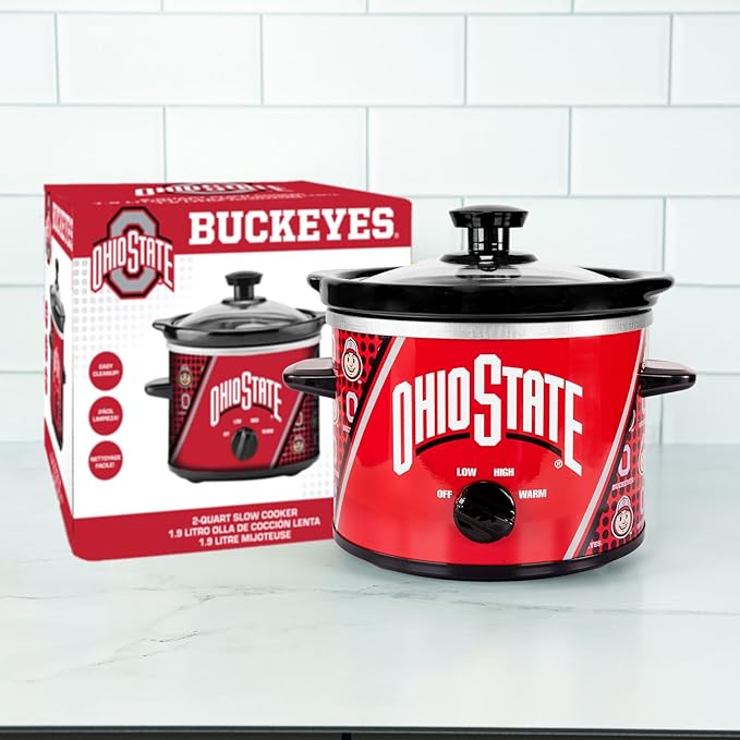 Uncanny Brands Ohio State Buckeyes 2qt Slow Cooker - Cook With Your Favorite Mascot