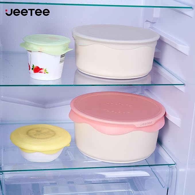 JEETEE Nonstick Pots and Pans Set with Removable/Detackable Handle (Beige, 25 Pieces)