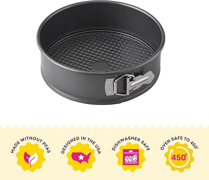 Wilton Platinum Premium Non-Stick Anti-Warp Bakeware, Made without PFAs, Springform Pan, 9 x 2.75 in, Packaging May Vary