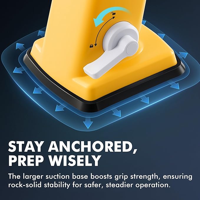 Geedel Rotary Cheese Grater - Upgraded Vegetable Shredder with 4 Interchangeable Blades, Easy to Clean Cheese Shredder with Handle, Kitchen Grater Nuts Grinder for Cutting Cheese, Vegetable, Nuts