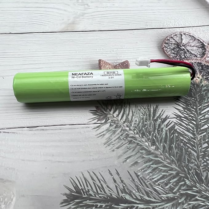 3.6V 1400mAh Ni-Cd Battery Replacement Compatible with Hurricane Spin Brush Scrubber Mop Cleaner Spin-Scrubber (1 Pack)