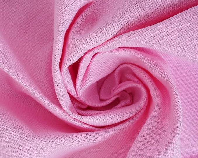 Blue Needles Set of 12 Hemstitch Linen Napkins 100% Cotton Blush Pink Cloth Dinner Napkins 18x18 inches, Soft, Reusable, Absorbent, Washable, Ideal for Fall Thanksgiving Events, Parties & Everyday Use