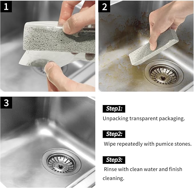 HongWay 36 Pack Pumice Stones for Toilet Cleaning Bowl Stick,Pumice Scouring Pad Pumice Stick Cleaner for Cleaning Toilet, Bathtubs, Kitchen Sink, Grill, Household (5.9 x 1.4 x 0.9 Inches)