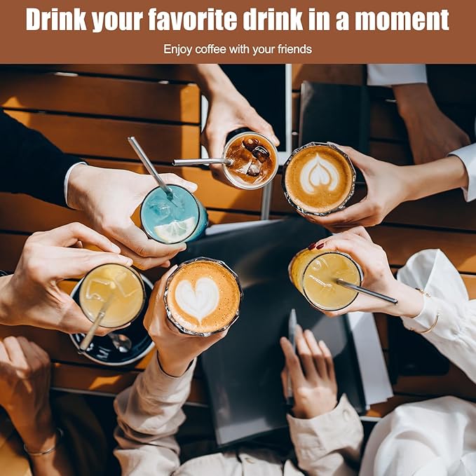 AOZBZ Coffee Pot Electric Espresso Coffe Maker, 300ml 6 Cups Stainless Steel Moka Pot with Overheat Protection and Detachable Base, Portable Italian Moka Maker, 450W