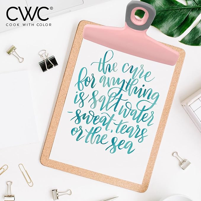 COOK WITH COLOR Food Clips - Wide Heavy Duty Chip Clips, Large Bag Clips for Food Storage with Air Tight Seal Grip, Pack of 8, Pink