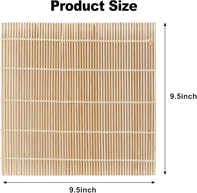 1PCS Bamboo Sushi Rolling Mat, White Sushi roll maker, Sushi making kit, Bamboo Sushi Rolling Mat