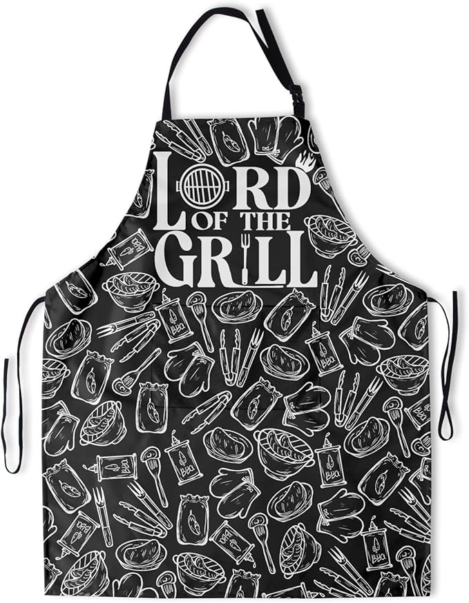 Funny Animal Apron with 2 Pockets Waterproof for Men Women Kitchen Garden Decor