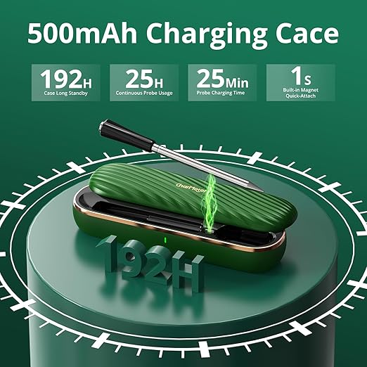 Meat Thermometer Digital Wireless, Bluetooth Smart Meat Thermometer with APP 500FT Remote for Grilling and Smoker,Portable Cooking Temperature Probe for Oven, Outside Grill and BBQ | IP67 Waterproof