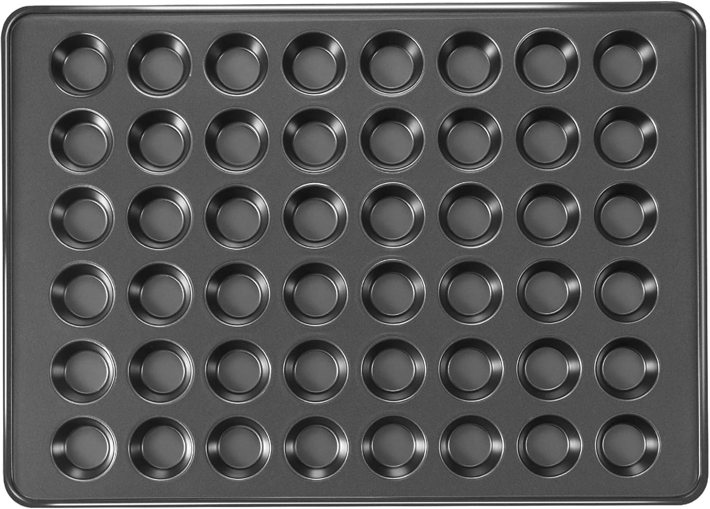 HONGBAKE 48 Cup Mini Muffin Pan, Small Cupcake Pan, Premium Nonstick Muffin Tin for Baking Cheesecake, Dishwasher Safe and Heavy Duty, Carbon Steel