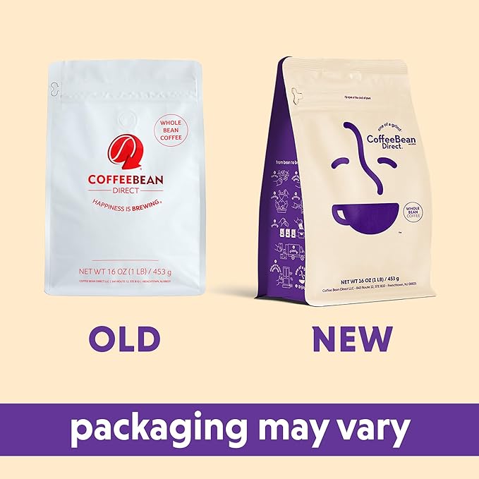 Coffee Bean Direct Super Dark Espresso, Whole Bean Coffee, Very Dark Roast, 1 Pound Bag (Pack of 1)