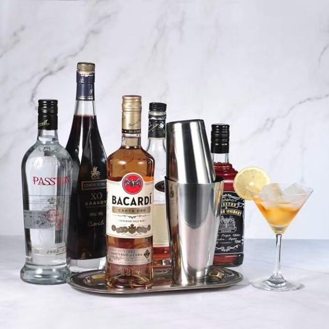 WPHUAW Boston Cocktail Shaker Set - 28 oz & 20 oz Professional Drink Shaker, Stainless Steel Martini Shaker Mixer set for Home Bar, Cocktail Parties & Bartenders