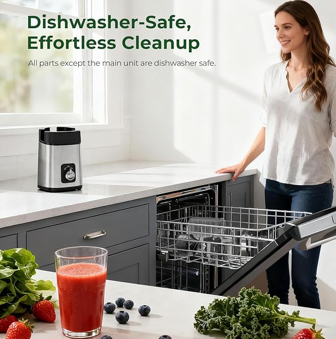 Cold Press Juicer Machine, 4.4" Wide Feed Chute, Slow Masticating Juicer for Whole Vegetables & Fruits, High Juice Yield, Easy to Clean & Assemble, One-Touch Knob Control