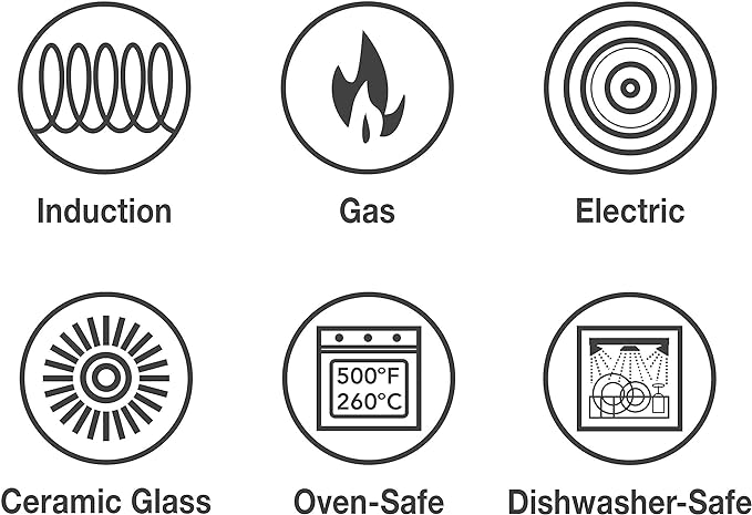 Tramontina Signature Tri-Ply Clad Stainless Steel 10-Inch Frying Pan, Induction-Ready Skillet, Dishwasher-Safe, NSF-Certified, Made in Brazil
