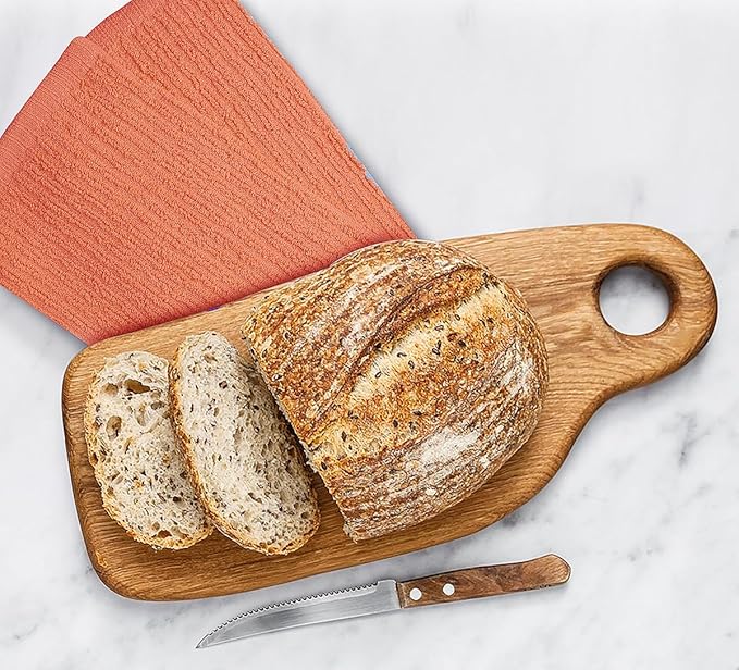 Softolle Bar Mop Towels, Pack of 12-16x19 Inches - 100% Cotton Super Absorbent Towels, Multi-Purpose for Home and Bar Cleaning (Coral)