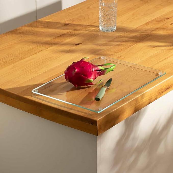 Tempered Glass cutting Board 12x16- Durable Shatterproof, Heat-resistant, Scratch-proof - Dishwasher Safe (16x12 inches)