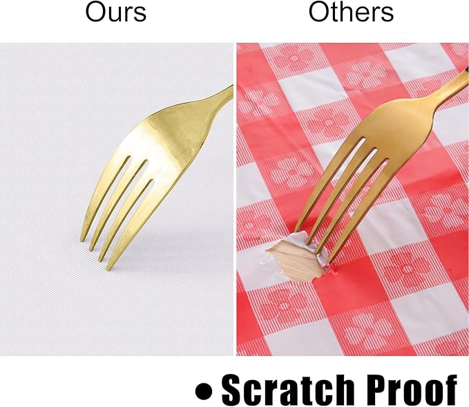 homing Rectangle Vinyl Tablecloth, Waterproof Spillproof Plastic Flannel Backed Table Cloth, Wipe Clean Table Cover for Dining, Buffet Parties and Camping (White, 60" x 84")