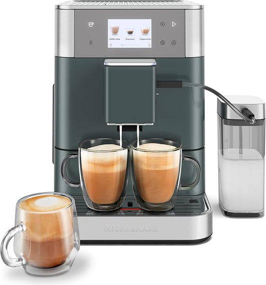 KitchenAid Fully Automatic Espresso Machine KF7 with Milk Attachment, KES8557JP, Juniper