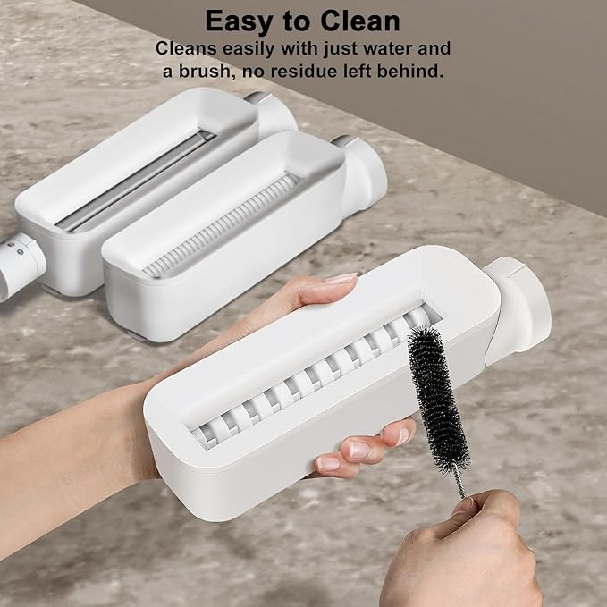 Electric Pasta Maker, 3-in-1 Pasta Maker Machine Includes Pasta Roller Spaghetti Cutter & Fettuccine Cutter with Cleaning Brush, Noodle Maker for Home Use, White