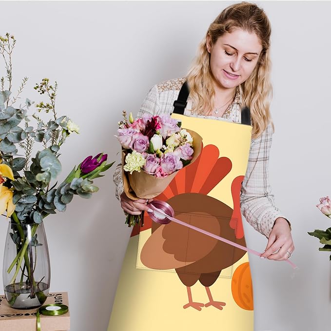 Halloween Apron Home Kitchen Cooking Baking Gardening for Women Men with Pockets waterproof 32x28 inch