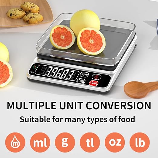 Food Scale,Mini Pocket Jewelry Scale,3kg/0.1g Cooking Portable Food Scale，Scales Digital Weight Grams，Baking Scale，Scales Digital Weight Food， Auto Off, Tare, PCS,LCD Display