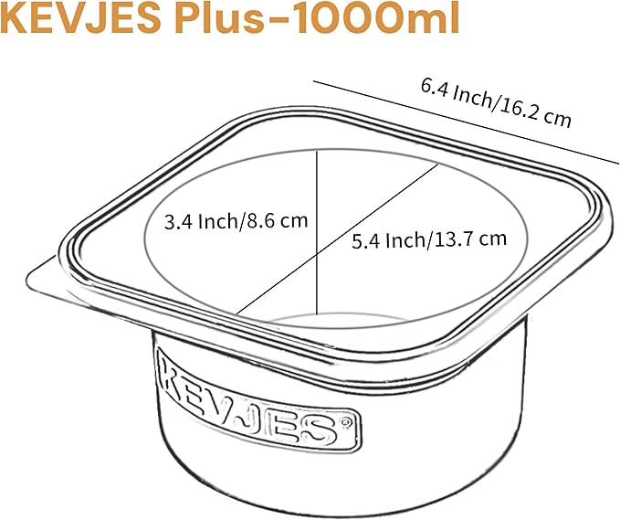 PLUS-Large 1000ml Pizza Dough Proofing Boxes for DIY Artisan Pizza, Food Grade Silicone Stackable Containers with Lids, Sturdy Reinforced Steel. Freezer, Fridge, Dishwasher Safe (5Green Plus)