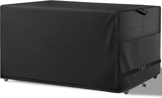 Patio Coffee Table Cover Black Heavy Duty Waterproof Cover 46" L x 26" W x 13" H for Rectangular Coffee Table