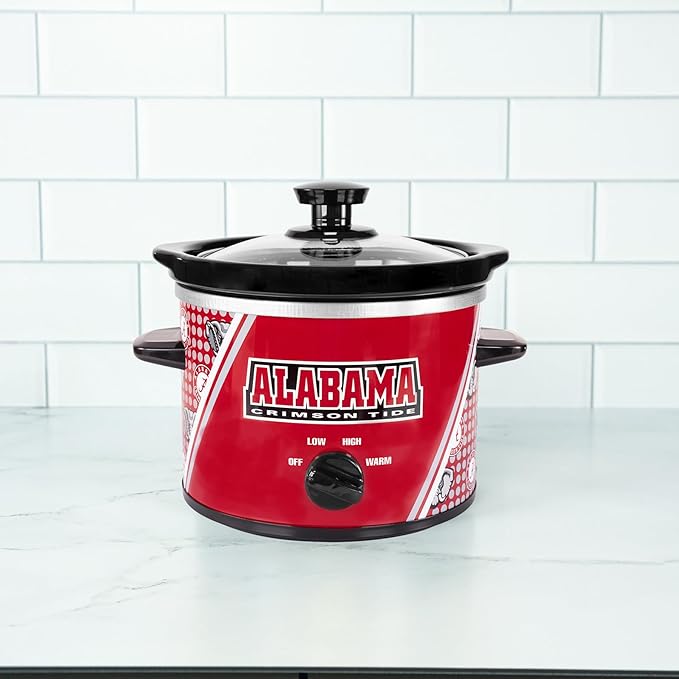 Uncanny Brands Alabama Crimson Tide 2qt Slow Cooker - Small Kitchen Appliance