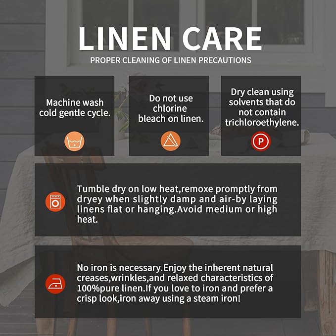 EVERLY 100% Pure Linen Round Tablecloths 70Inch Round Machine Washable Tablecloths for Thanksgiving,Decorative Halloween,Buffet Parties,Picnic,Events,Weddings and Restaurants-Natural Linen